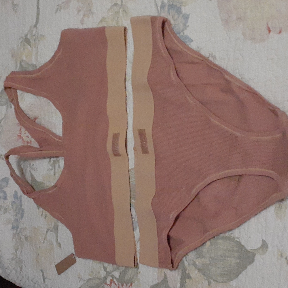 Skims Cotton Jersey Racerback Bra with Cotton Briefs